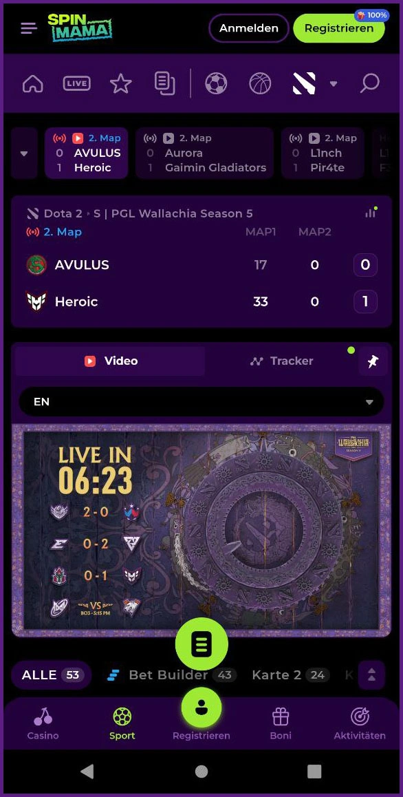 Esports Turniere und Aktionen bei Spinmama