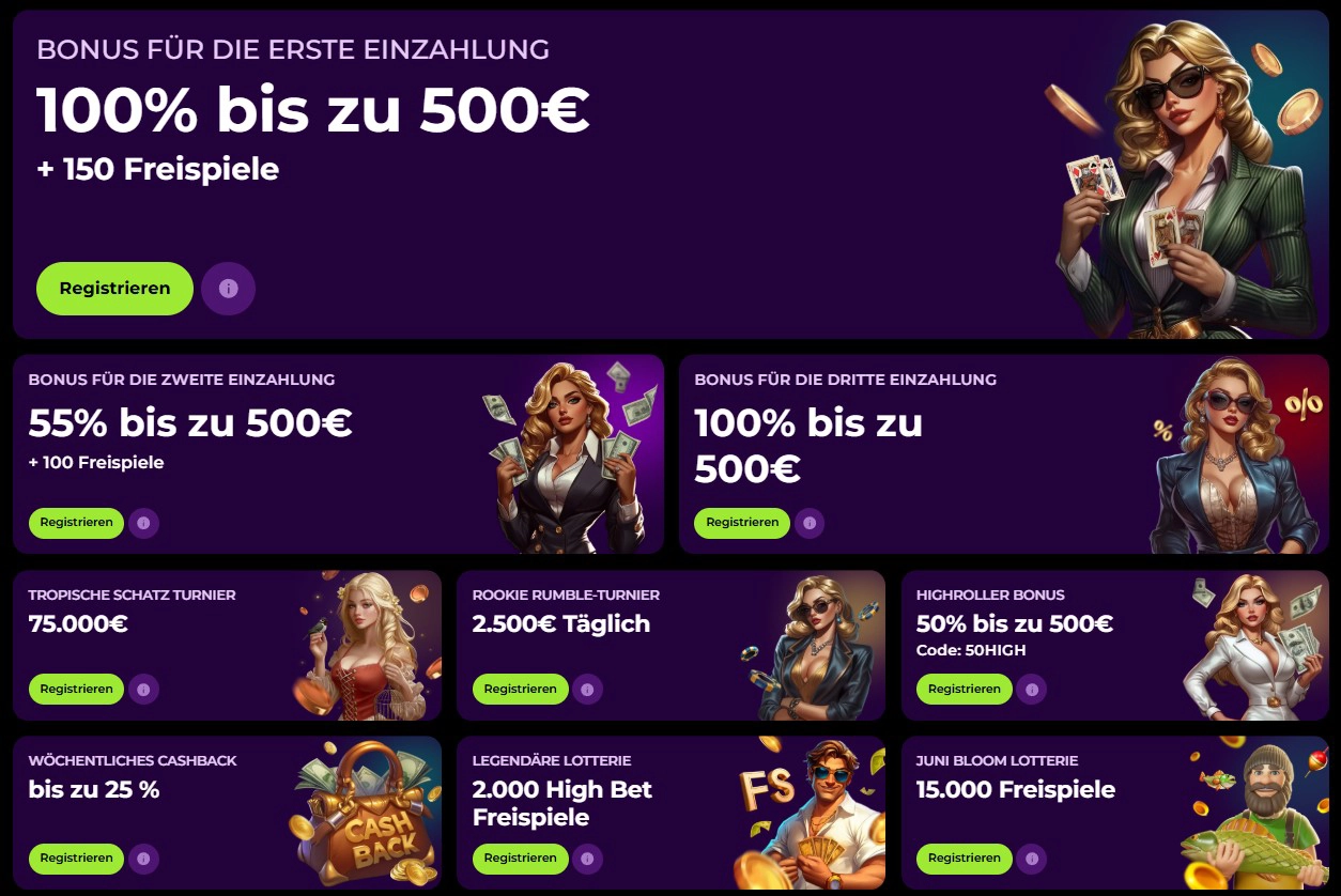 Regelmäßige Bonusaktionen & Promoangebote bei Spinmama